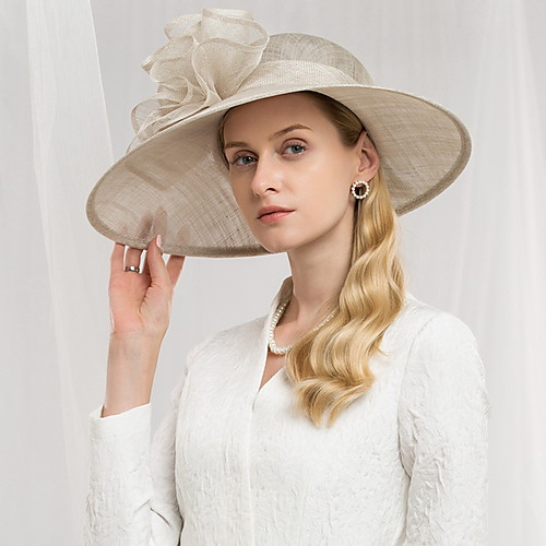 

Flax Hats with Flower 1 Piece Party / Evening / Outdoor Headpiece