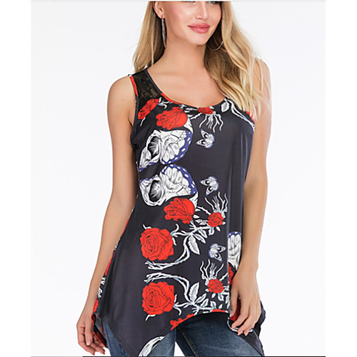 

Women's Daily T-shirt - Geometric Black