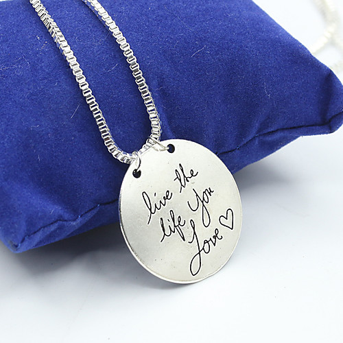 

Women's Necklace Friends European Romantic Casual / Sporty Sweet Chrome Gold Silver 46 cm Necklace Jewelry 1pc For Street Festival