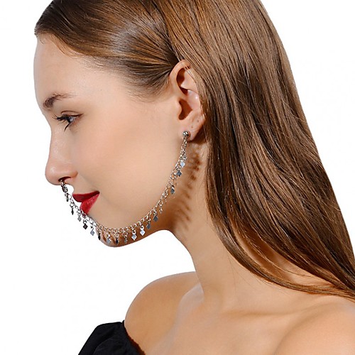 

Women's Earrings Holiday Wedding Birthday Romantic Earrings Jewelry Gold / Silver For Date Street Festival 1pc