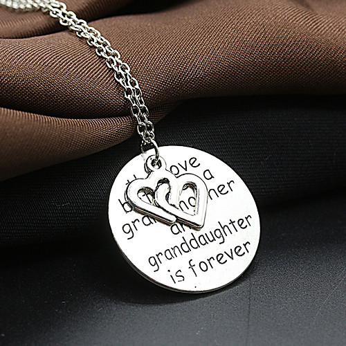 

Women's Necklace Friends European Romantic Casual / Sporty Sweet Chrome Silver 43 cm Necklace Jewelry 1pc For Street Festival