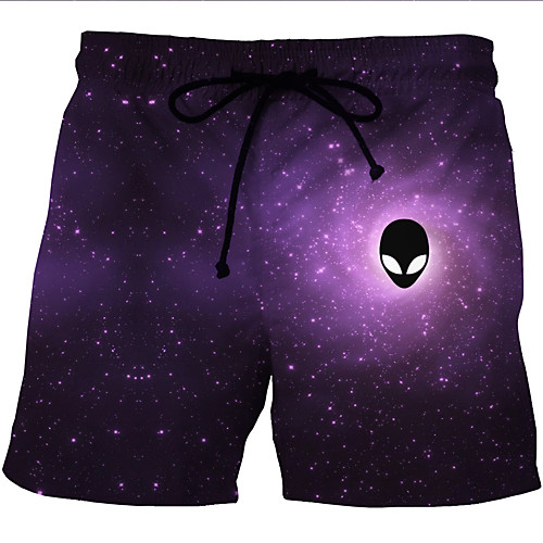 

Men's Swim Shorts Swim Trunks Bottoms Breathable Quick Dry Swimming Beach Water Sports 3D Print Summer / Micro-elastic