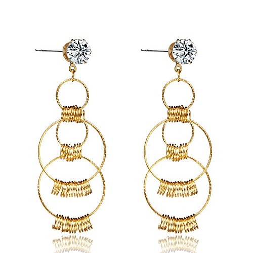 

Women's Earrings Holiday Wedding Birthday Romantic Earrings Jewelry Gold / Silver For Date Street Festival 1 Pair