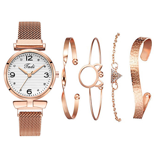 

Women's Steel Band Watches New Arrival Fashion Black Silver Rose Gold Stainless Steel Chinese Quartz Rose Gold Silver Black Chronograph New Design Casual Watch 1 set Analog One Year Battery Life