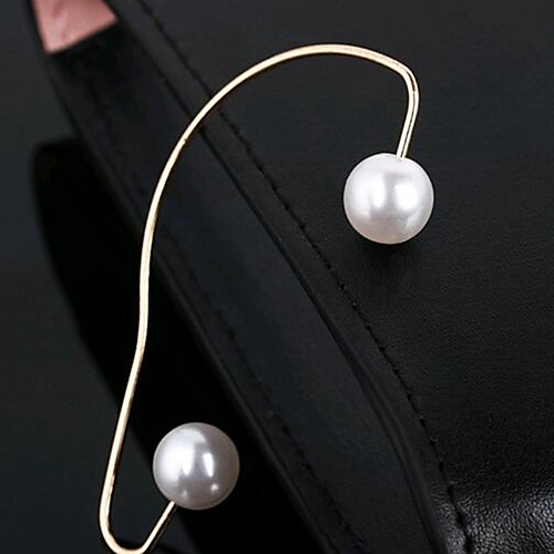 

Women's Single Earring Trendy Imitation Pearl Earrings Jewelry Gold For 1pc