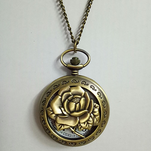 

Men Women Pocket Watch Quartz Vintage Style Titanium Alloy Bronze Creative Casual Watch Analog - Digital Casual - Bronze