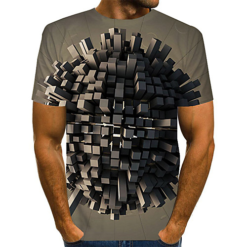 

Men's Daily Basic T-shirt - 3D Rainbow