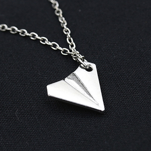 

Women's Pendant Necklace Necklace Friends European Romantic Casual / Sporty Sweet Chrome Silver 40 cm Necklace Jewelry 1pc For Street Festival