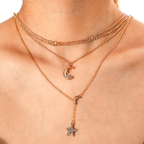 

Women's Necklace Friends European Romantic Casual / Sporty Sweet Chrome Gold 52 cm Necklace Jewelry 1pc For Street Festival