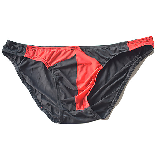 

Men's Basic Briefs Underwear - Normal Low Waist Black Light Blue White S M L