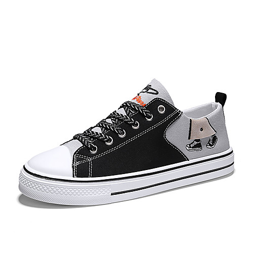 

Men's / Unisex Canvas Fall / Spring & Summer Casual / Preppy Sneakers Walking Shoes Breathable Orange / Black / Beige / Gray