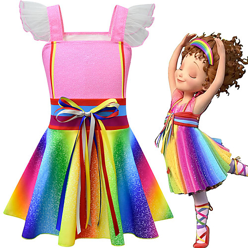 

Fancy Nancy Dress Cosplay Costume Girls' Movie Cosplay Cosplay Costume Party Pink Dress Polyster