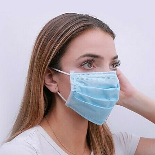 

50pc Disposable Face Mask Safety Mask Dust for Personal Health/Soft & Comfortable Filter Safety Mask