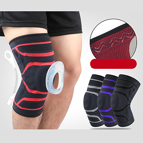 

Knee Brace Knee Sleeve Sporty for Joint Pain and Arthretith Running Marathon Anti-slip Strap Compression Collision Avoidance Men's Women's Silicon Nylon Spandex Fabric 1 Piece Sports Purple Red Grey