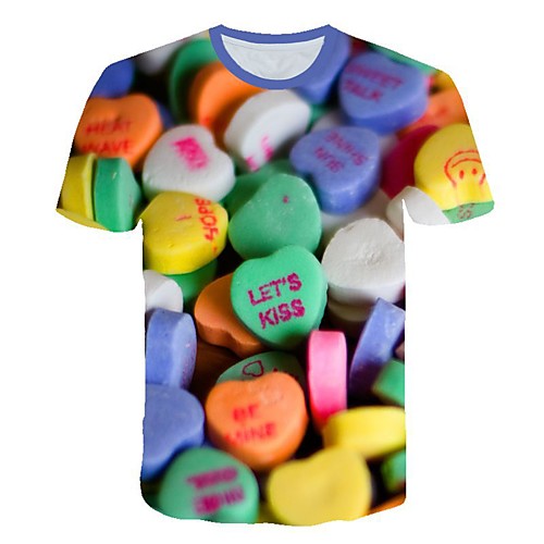 

Men's Daily T-shirt - 3D Print Rainbow
