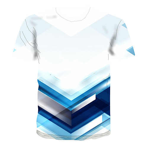 

Men's Club Weekend Street chic / Punk & Gothic T-shirt - 3D / Abstract / Graphic Print White
