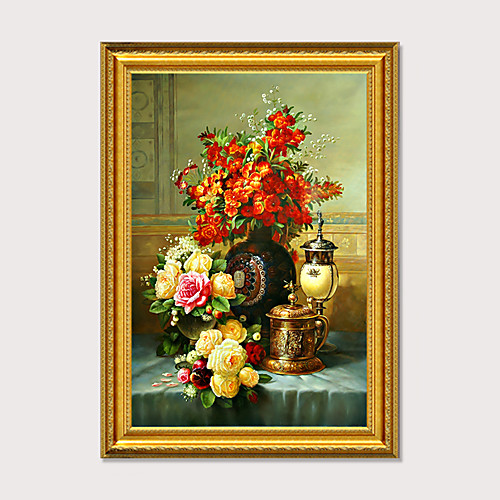 

Art Print Luxury Royal Palace Wall Decor Art Antique Vintage Golden Framed Floral Oil Painting