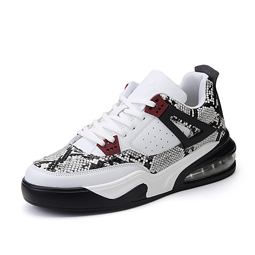 

Men's Synthetics Fall / Spring & Summer Sporty / Casual Athletic Shoes Walking Shoes Breathable Color Block Black / Red / White / Black
