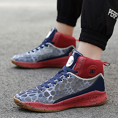 

Men's Mesh Spring & Summer / Fall & Winter Classic / Preppy Athletic Shoes Basketball Shoes / Walking Shoes Breathable Black / Wine / Blue