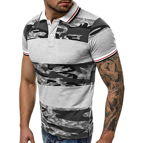 

Men's Daily Sports Basic / Street chic T-shirt - Solid Colored Army Green