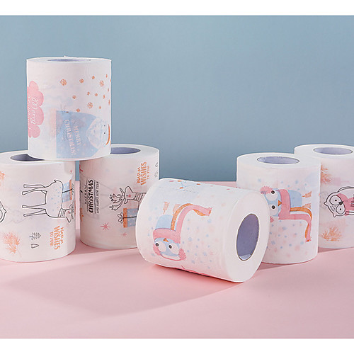 

Toilet Roll Paper Home Bath Toilet Roll Paper Supplies Xmas Decor Tissue 12 Roll 1212cm