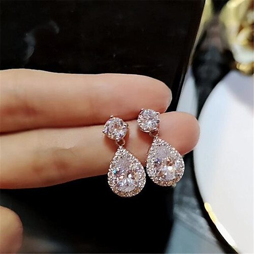 

Women's Drop Earrings Classic Fashion Stylish Earrings Jewelry White / Yellow / Blushing Pink For Gift Festival 1 Pair