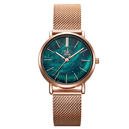 

Women's Steel Band Watches Casual Fashion Stainless Steel Japanese Quartz Green Blue Water Resistant / Waterproof 30 m 1 pc Analog One Year Battery Life