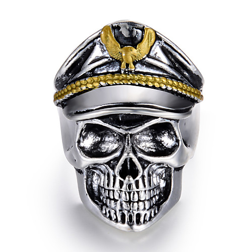 

Men Women Band Ring Silver Alloy Punk Jewelry Mixed Color