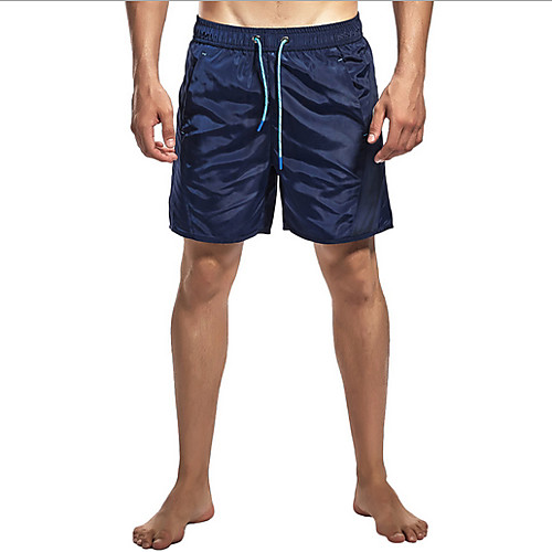 

Men's Plus Size Red Royal Blue Black Beach board shorts Swimwear Swimsuit - Solid Colored M L XL Red