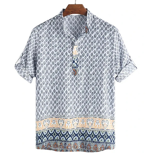 

Men's Daily Shirt - Geometric Gray