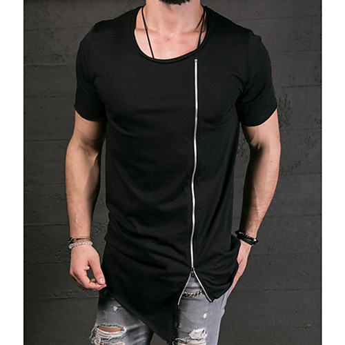 

Men's Daily T-shirt - Solid Colored Black