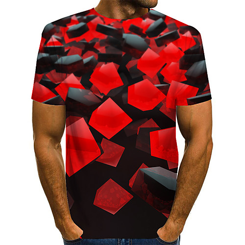 

Men's Daily Basic T-shirt - 3D Rainbow