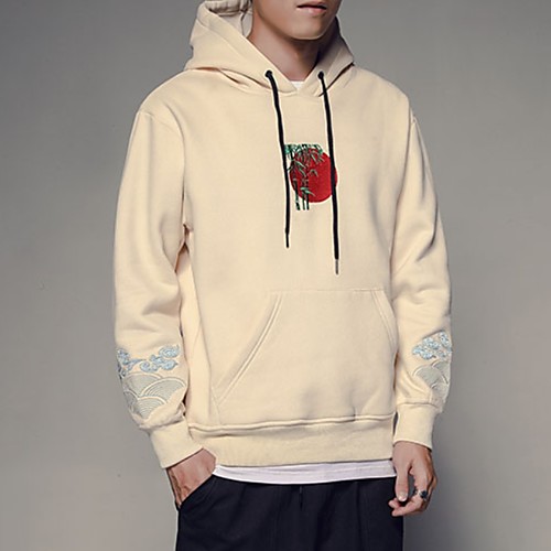 

Men's Casual Hoodie - Print Black US34 / UK34 / EU42