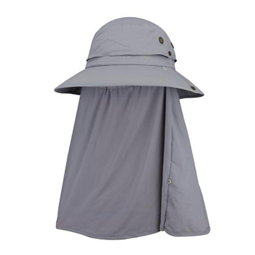 

Hiking Hat Fishing Hat Fisherman Hat Windproof Sunscreen UV Resistant Breathable Solid Color Chinlon Autumn / Fall Spring Summer for Men's Women's Camping / Hiking Hunting Fishing Dark Grey Army