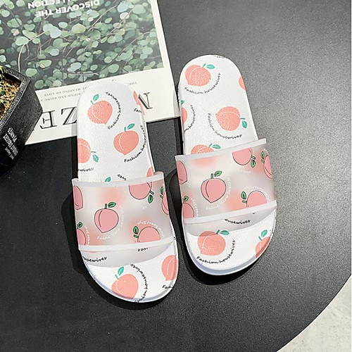 

Women's Sandals Katy Perry Sandals Flat Heel Open Toe PU Summer Pink / Black