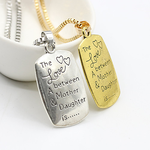

Women's Necklace Friends European Romantic Casual / Sporty Sweet Chrome Gold Silver 46 cm Necklace Jewelry 1pc For Street Festival