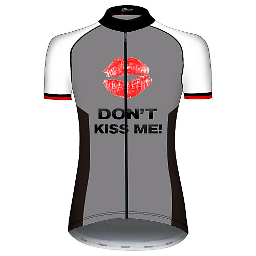 

21Grams Women's Short Sleeve Cycling Jersey 100% Polyester GrayWhite Novelty Animal Bike Jersey Top Mountain Bike MTB Road Bike Cycling UV Resistant Breathable Quick Dry Sports Clothing Apparel