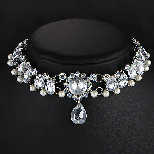 

Women's Choker Necklace Necklace Friends European Romantic Casual / Sporty Sweet Chrome White 30 cm Necklace Jewelry 1pc For Street Festival