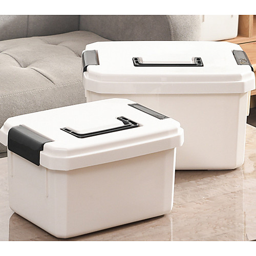 

2 pcs Medicine Storage Organization Jewelry Collection plastic Square Flip-open Cover