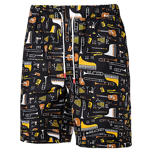 

Men's Sporty Shorts Pants - Pattern / Flower / Floral / Flower Black US32 / UK32 / EU40 US34 / UK34 / EU42 US36 / UK36 / EU44