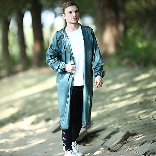 

Men's Hiking Raincoat Outdoor Waterproof Windproof Hoodie Raincoat Army Green