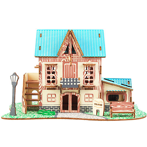 

Building Blocks 3D Puzzles Jigsaw Puzzle Wooden Puzzles Educational Toy Famous buildings Chinese Architecture House DIY 1pcs Kid's Men's