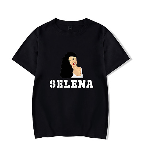 

Inspired by Cosplay Selena quintanilla Cosplay Costume T-shirt Pure Cotton Print Printing T-shirt For Men's / Women's