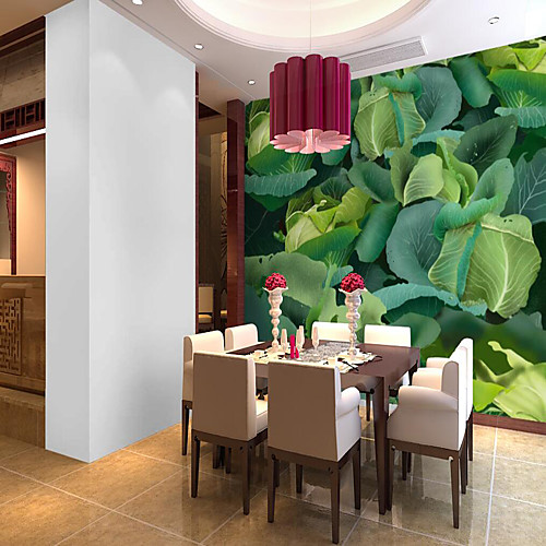 

Customized Self-adhesive Mural Wallpaper Green Leaves Suitable For Bedroom Living Room Coffee Shop Restaurant Hotel Wall Decoration Art Room Wallcovering