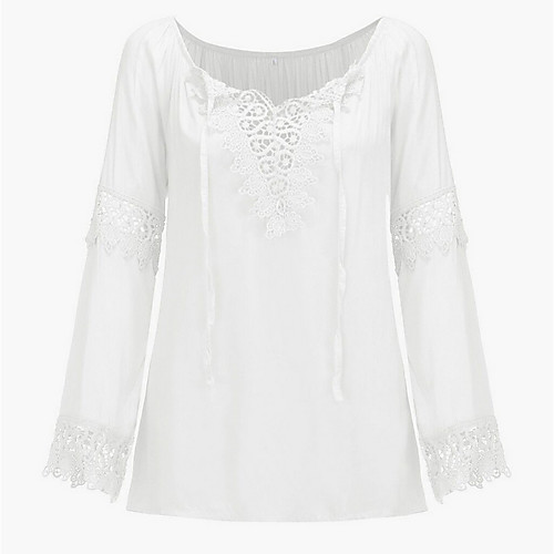 

Women's Daily Shirt - Solid Colored White