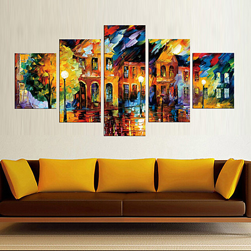 

5 Panels Modern Canvas Prints Painting Home Decor Artwork Pictures DecorPrint Rolled Stretched Modern Art Prints Abstract Landscape