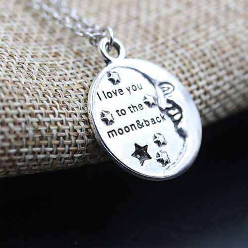 

Women's Necklace Friends European Romantic Casual / Sporty Sweet Chrome Silver 43 cm Necklace Jewelry 1pc For Street Festival