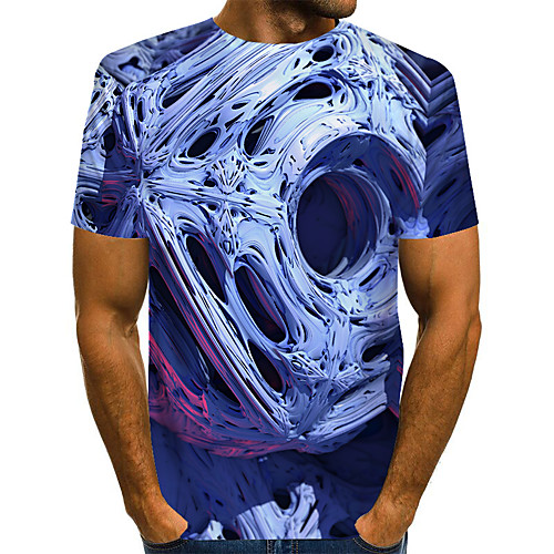 

Men's Daily Basic T-shirt - 3D Rainbow