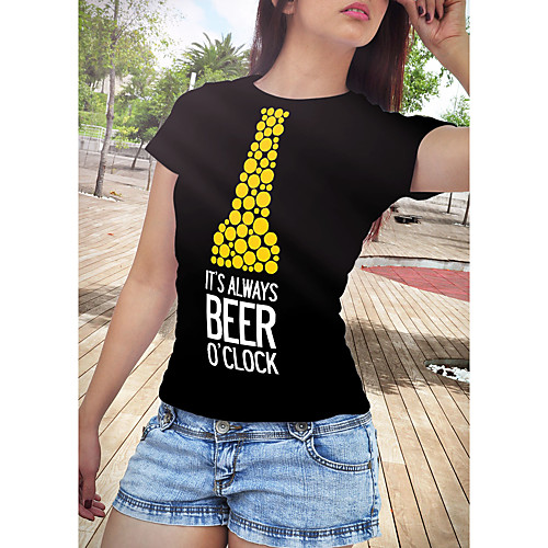 

Inspired by Funny Slogan Cosplay Oktoberfest Beer Cosplay Costume T-shirt Polyster Print Printing T-shirt For Women's