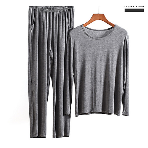 

Men's Suits Nightwear Light gray Dark Gray Black L XL XXL